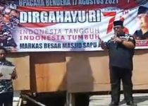 Menyambut HUT RI ke-76, Ketua Umum dan Anggota ORMAS SAPU JAGAD Melaksanakan Upacara Pengibaran Bendera Merah Putih