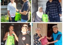 Menyambut Idul Fitri 1442 H, Ratusan Peket Sembako Dari Masjid Sapu Jagad dibagikan