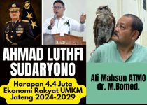 dr Ali Mahsun ATMO: Ahmad Luthfi-Sudaryono Harapan 4,4 Juta Ekonomi Rakyat UMKM Jawa Tengah